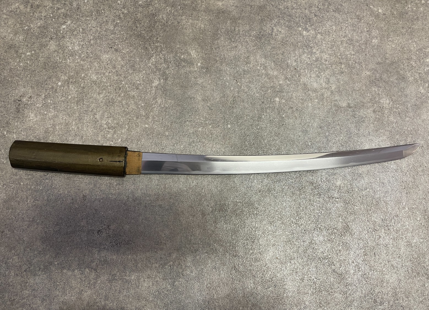 Japanese Antique Samurai Sword "Hizen Ju Yoshihide" Wakizashi Shirasaya 14.92 in3