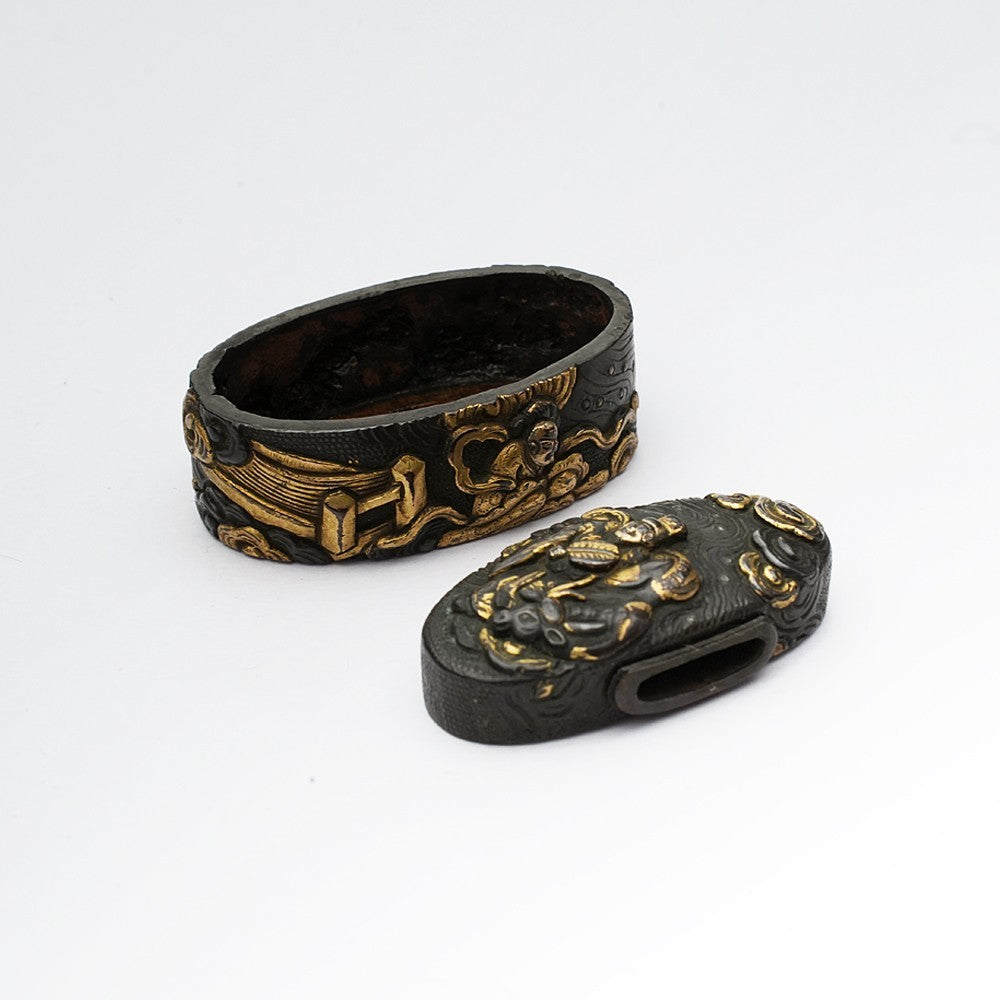 Futigashira Japanese Sword Accessory 1.52 in3