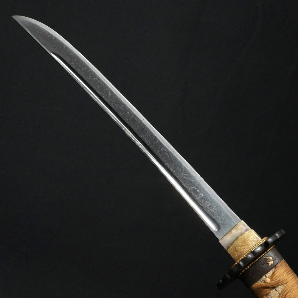 Japanese Sword Antique "Uda Kunifusa" Tanto Koshirae 11.73 in with Certificate7