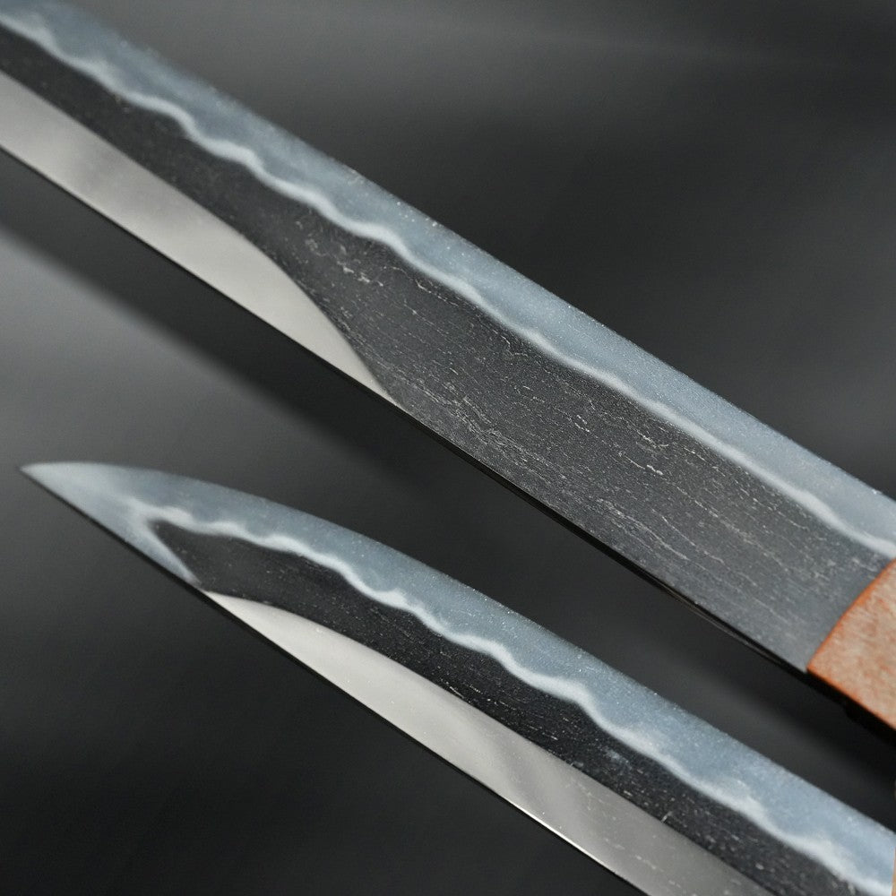Japanese Samurai Sword Antique Wakizashi Koshira Mumei (Den Sue-Nio) 12.32 in6