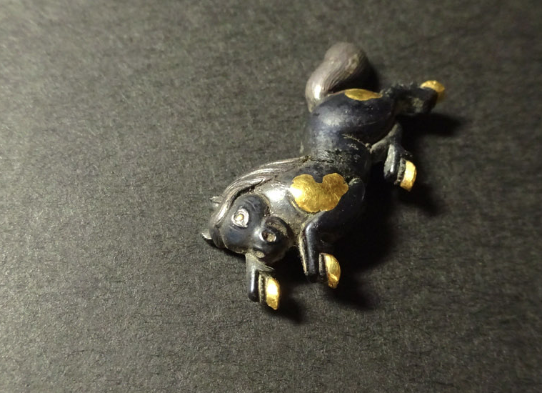 Menuki Japanese Accessory "Wild Horse" 1.14 in8