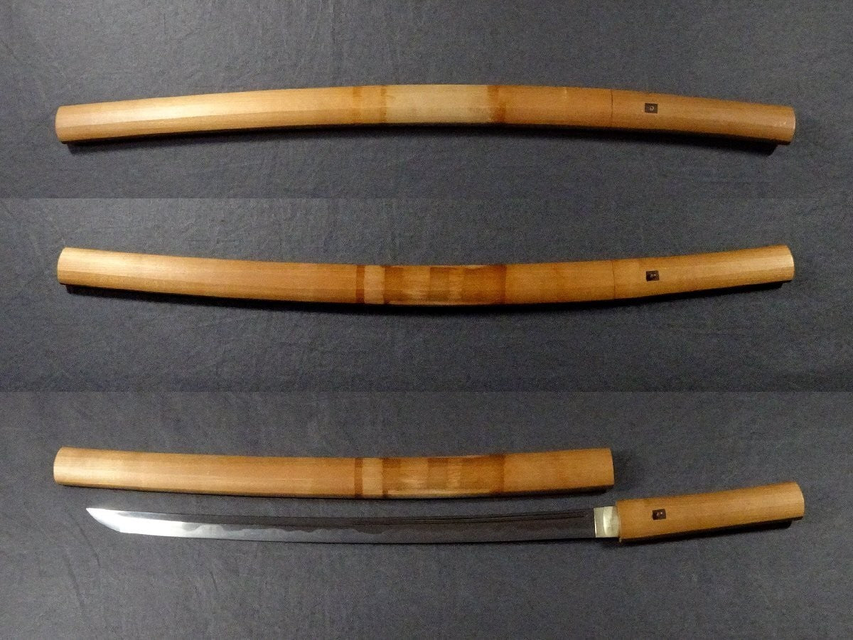 Japanese Sword Antique "Kawachi no kami Kunisuke" Wakizashi Shirasaya Katana10