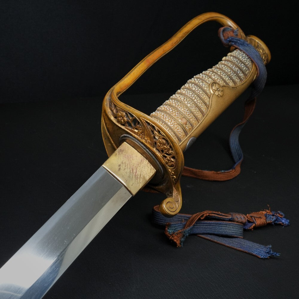 Japanese Saber-Style Koshirae Antique Unsigned 25.07in from Japan Katana Samurai5