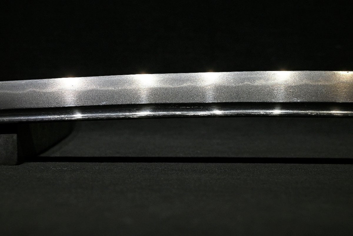 Japanese Sword Antique Unsigned Notare ni gunome hamon Katana Shirasaya 24.88 in10