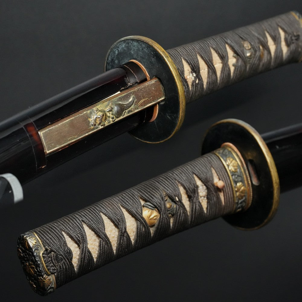 Japanese Samurai Sword Antique  Wakizashi  Dewa no Kami Sukeshig  20.47 in8