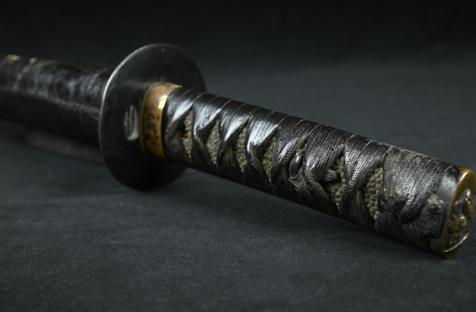 Japanese Sword Antique "Nidai Ten'ichi" Notareba Wakizashi Koshirae 14.33 in22