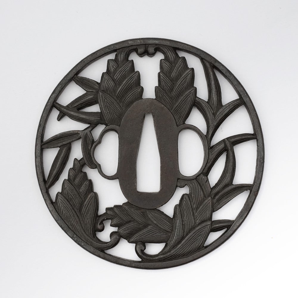 Tsuba Japanese Sword Accessory Myoga 3.31 in From Japan4
