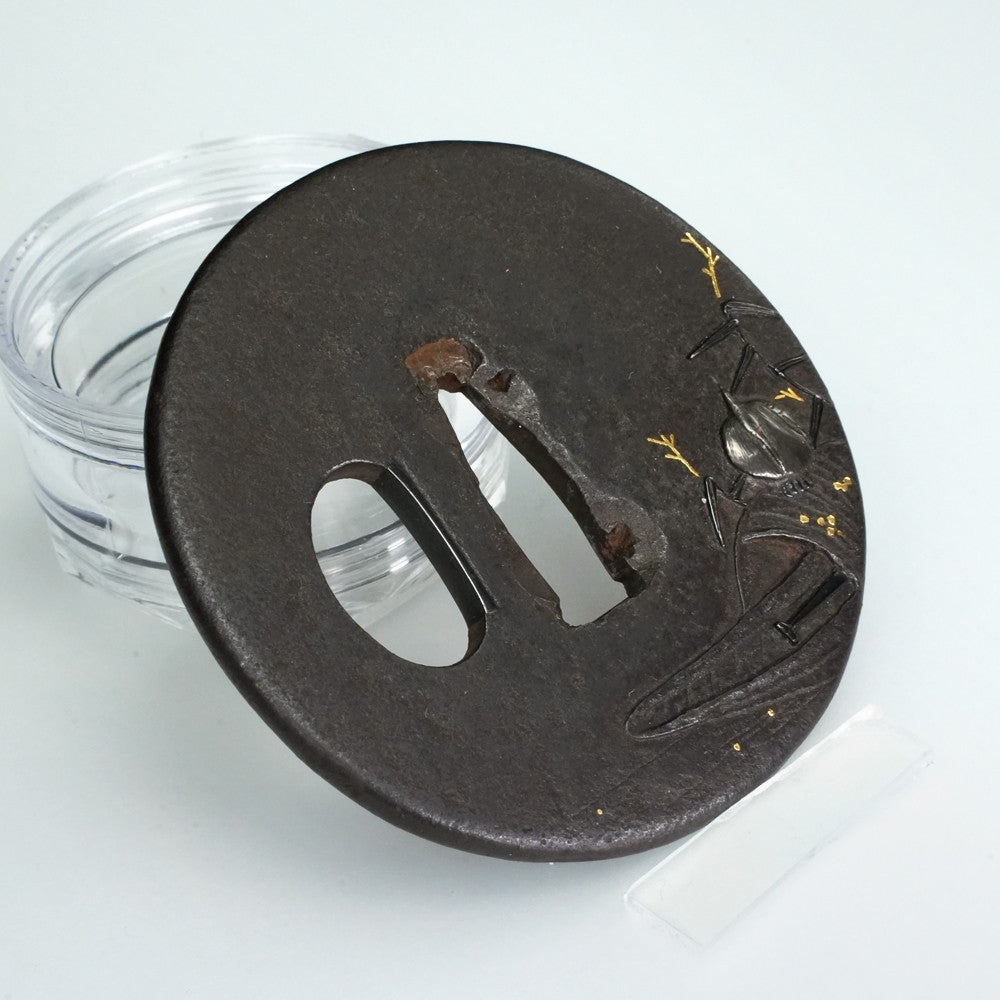 NBTHK Tsuba Japanese Accessory "Konara" 2.56 in1