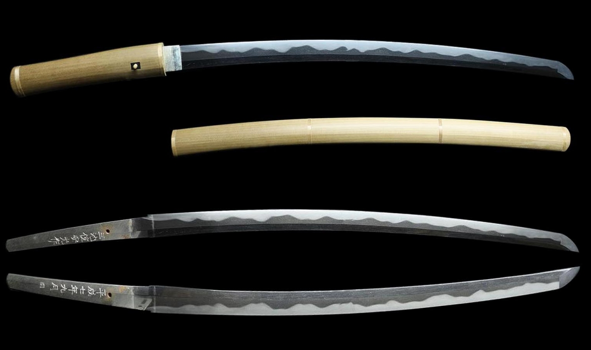 Japanese Sword Katana "Miike-ju Yasumitsu" Shirasaya 27.55 in From Japan2