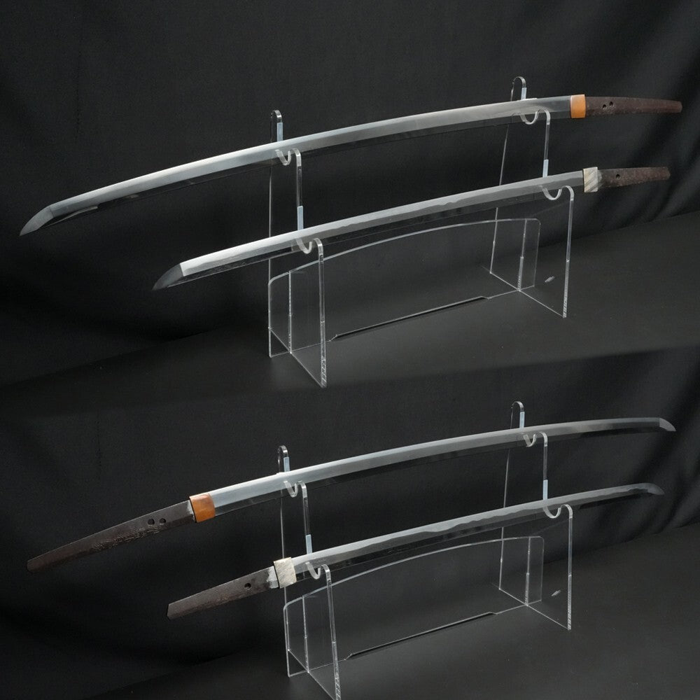 Japanese Sword "Bichu koku-azae-ju Tameie" Set of Katana and Wakizashi Antique2
