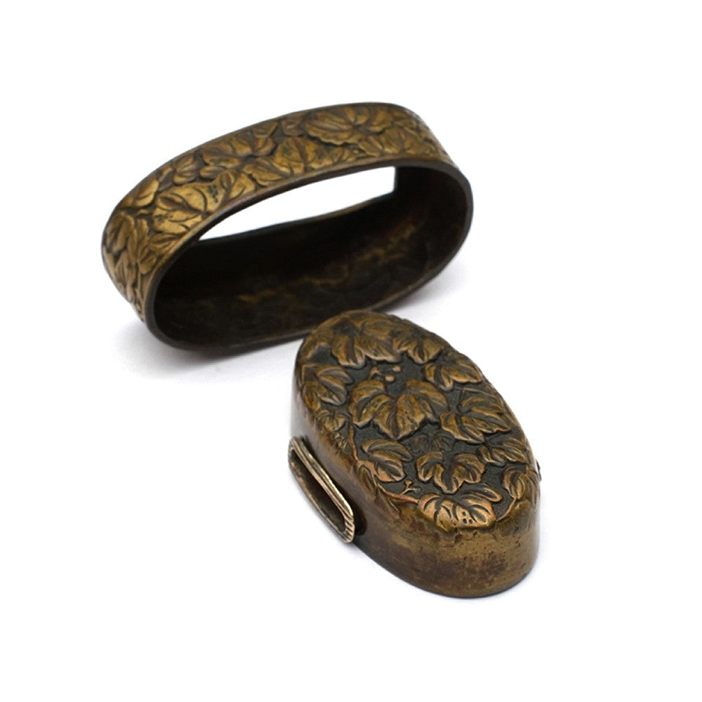 Futigashira Japanese Sword Accessory ”ivy” 1.53 in1