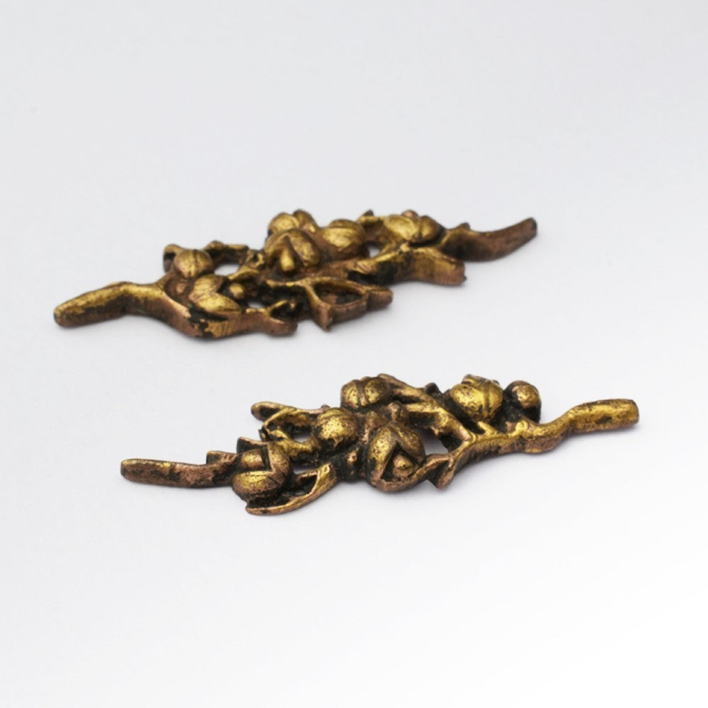 Menuki Japanese Accessory "Plant" 1.85 in1