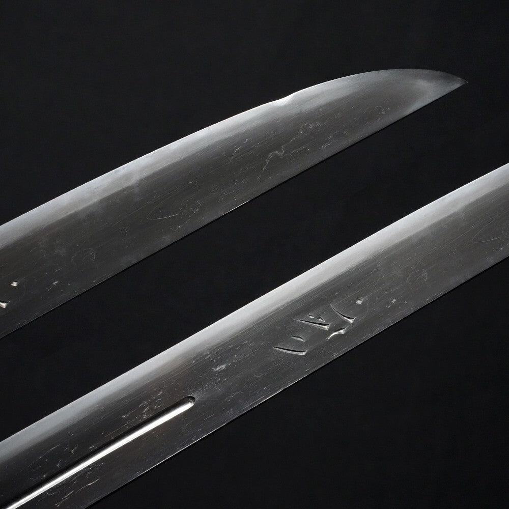 Japanese Antique Sword "Masayuki" w/ Blade Carving Tanto Shirasaya 9.88in Katana7