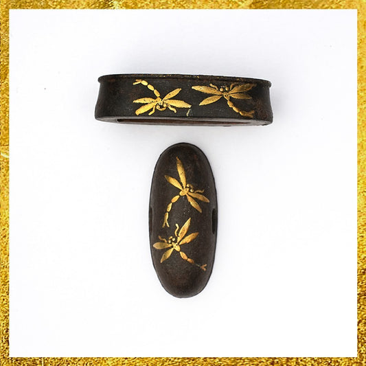 Futigashira Japanese Sword Accessory ”Katsumushi” 1.51 in0