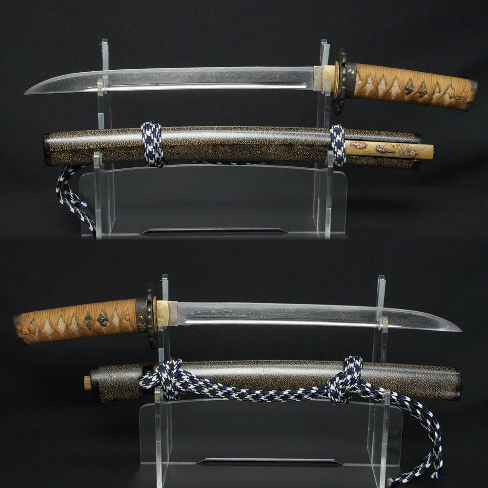 Japanese Sword Antique "Uda Kunifusa" Tanto Koshirae 11.73 in with Certificate3