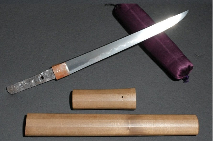 Japanese Katana "Sukeharu" Edo Period 9.21 in Shirasaya Tanto Antique2