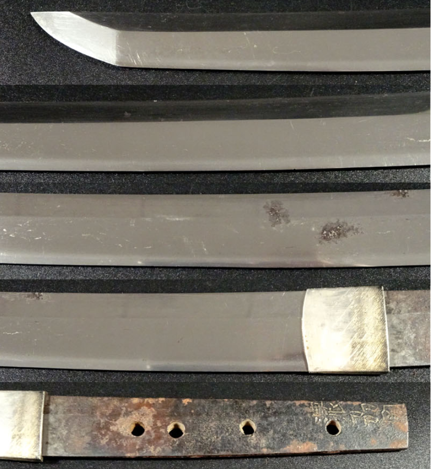 Japanese Antique Sword Wakizashi Koshirae Nōshū Seki (以下切）18.30 in From Japan2