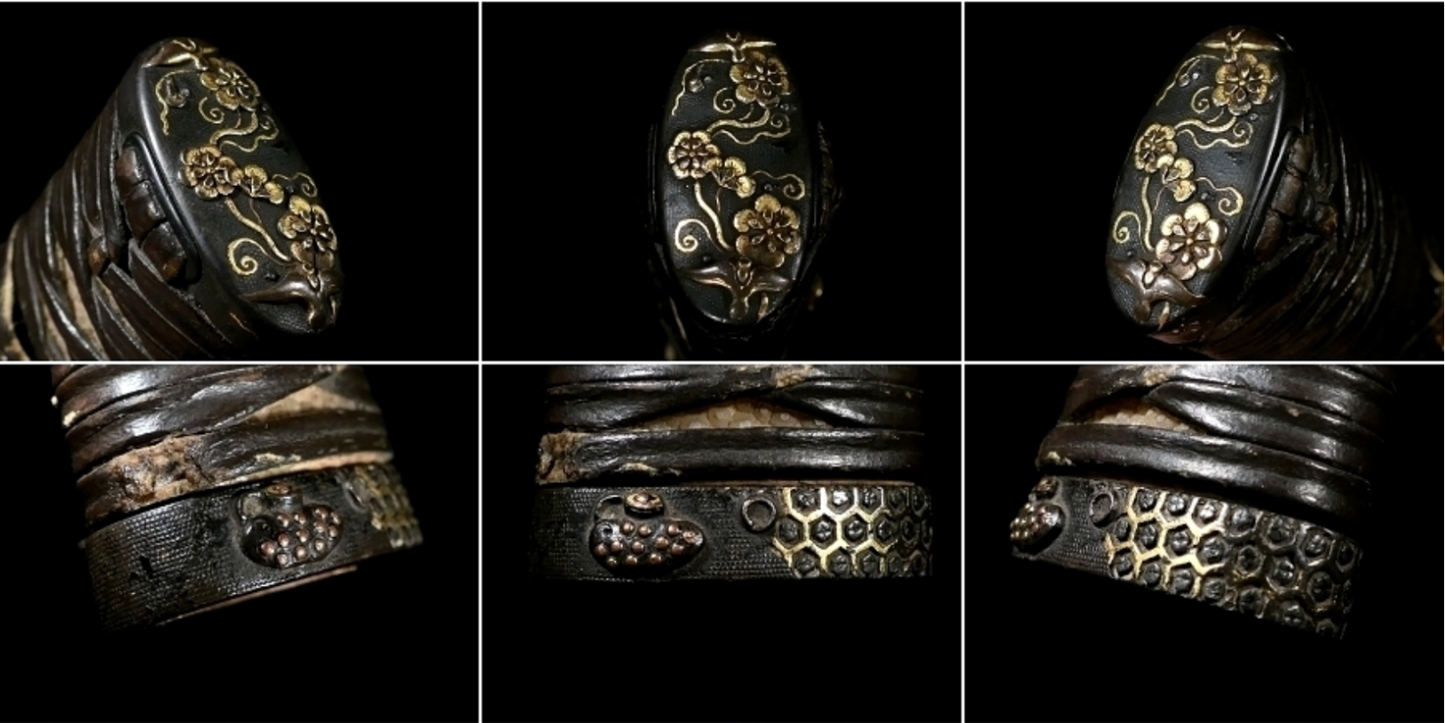 Japanese Katana Unsigned Mumei Tsuba-Tōryūsai Wakizashi Koshirae 12.63 in23