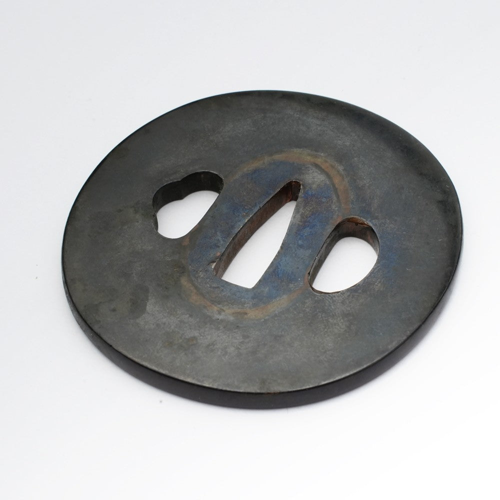 Tsuba Japanese Sword Accessory Presented 2.58 in From Japan2