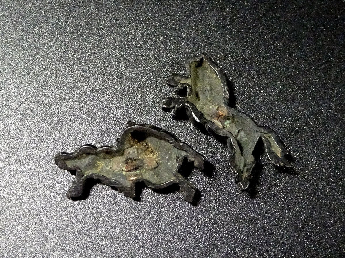 Menuki Japanese Accessory "Prancing Horse" 1.1 in3