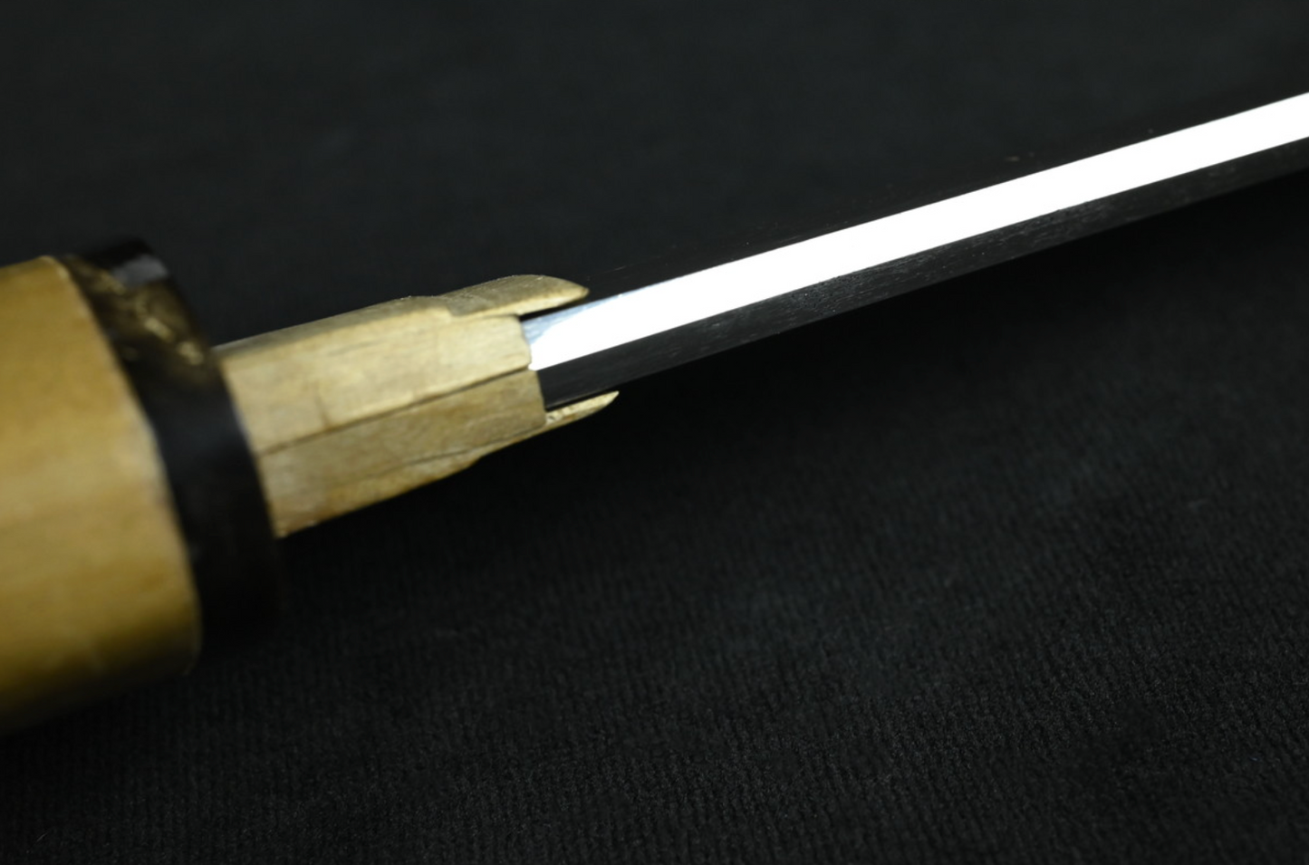 Japanese Sword Antique Katana Shirasaya "Bishū Osafune Norimitsu" 25.78 in21