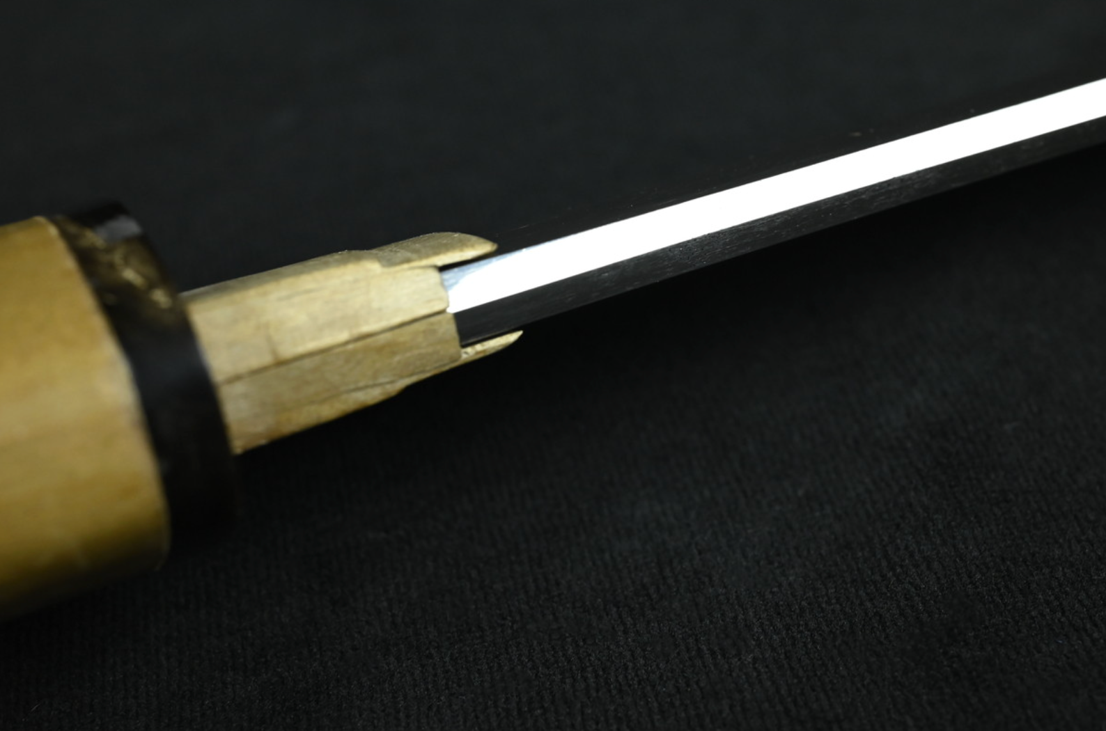 Japanese Sword Antique Katana Shirasaya "Bishū Osafune Norimitsu" 25.78 in21