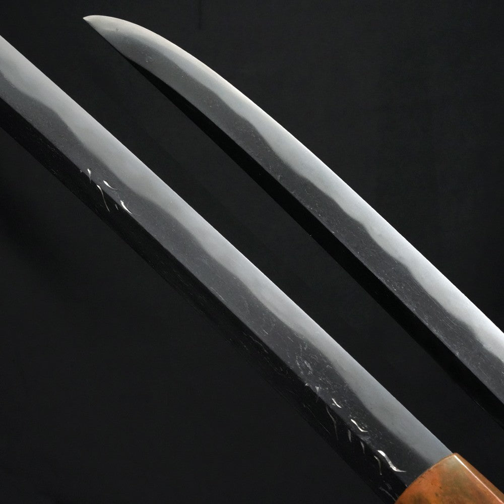 Japanese Katana Antique "Kiyonori" Long Shobu-Zukuri Style 26.06 in Shirasaya4