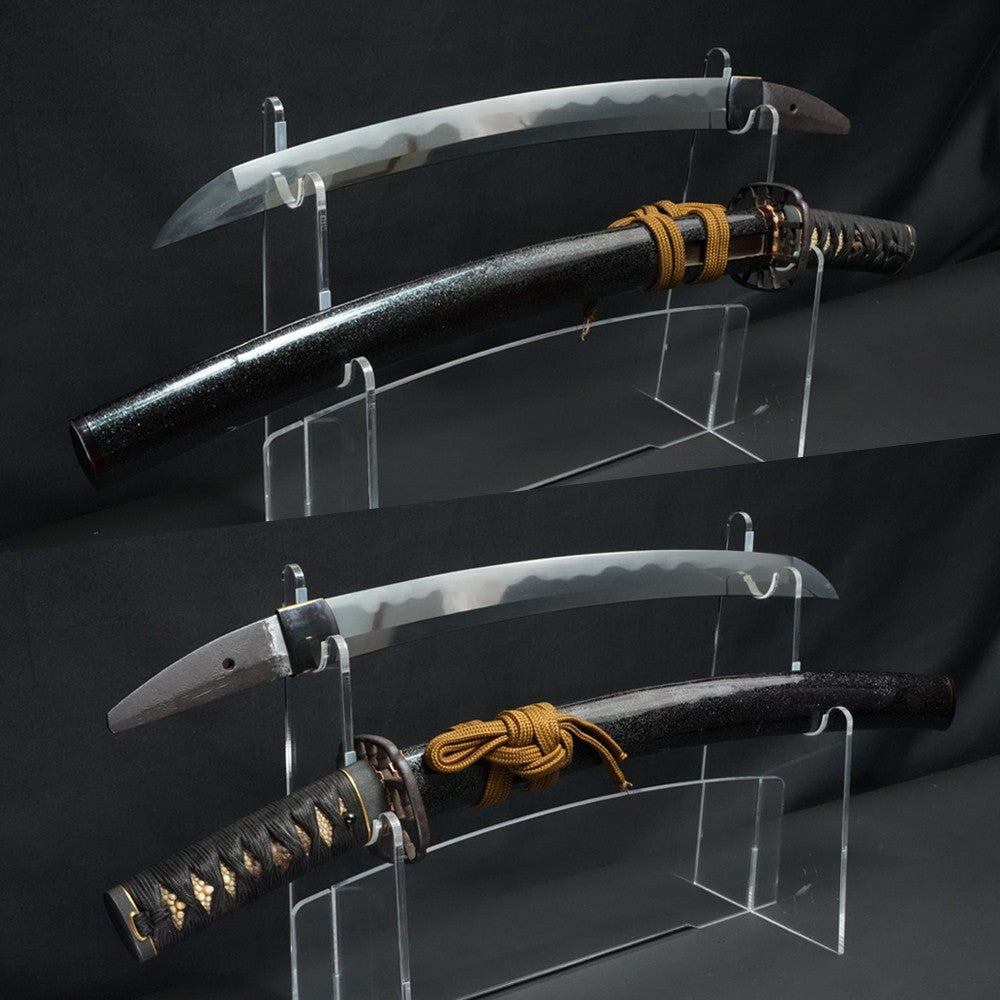 Japanese Sword Wakizashi "Sōshū-jū Tsunahiro" Shirasaya Koshirae 16.77 in NBTHK3