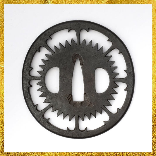 Tsuba Japanese Sword Accessory Watch Owari 2.88 in From Japan0