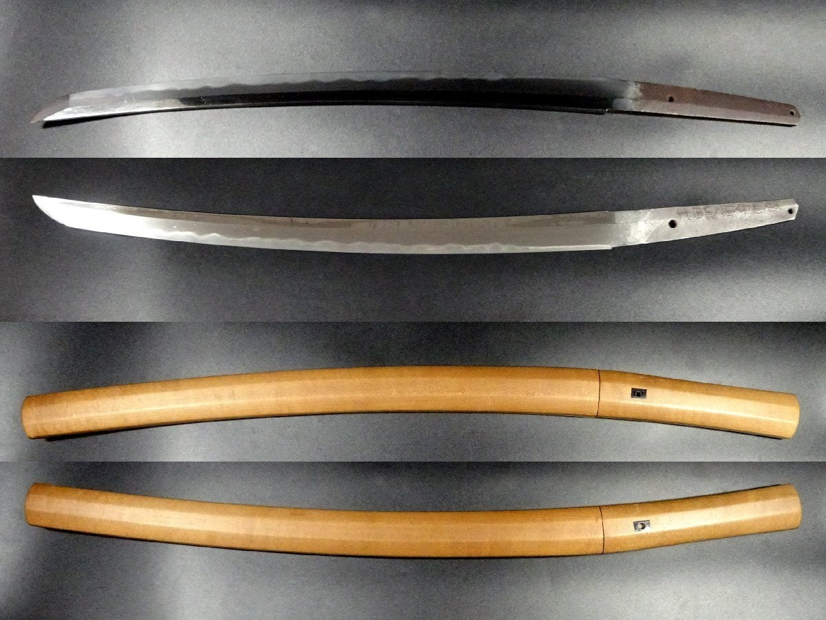 Japanese Sword Antique Echizennokami Sukehiro Wakizashi Shirasaya 18.66in Katana1