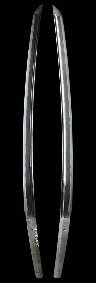 Japanese Sword Katana "Hōki no Kuni Jū Nobuhide" 28.11 in Koshirae From japan2