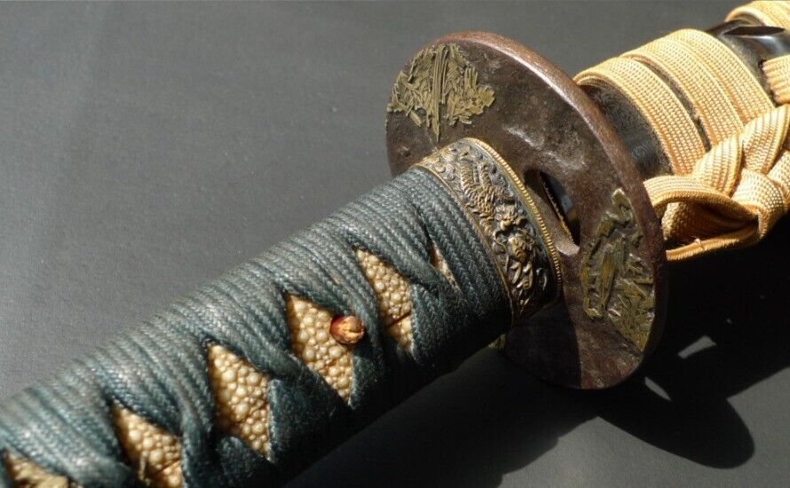 Japanese Sword Antique Wakizashi Koshirae 無銘 Mumei 26.9 inch From Japan Katana