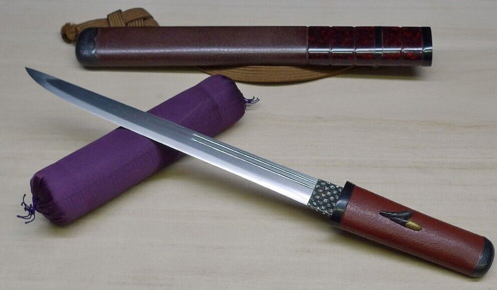 Japanese Sword Antique Tanto 稲葉天龍子秀寿 Hidetoshi 8.9 inch From Japan Katana