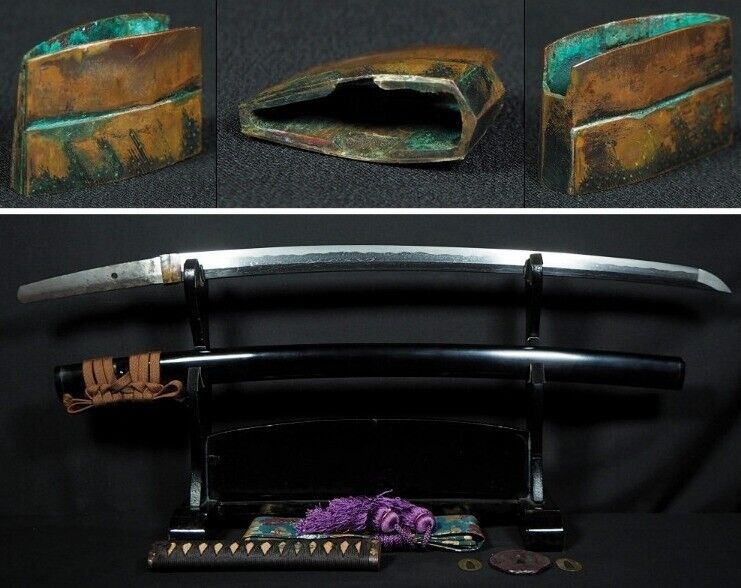Japanese Sword Antique Wakizashi Koshirae 無銘 Mumei 24.6 inch From Japan Katana