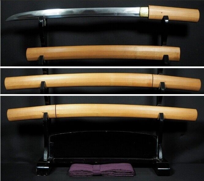 Japanese Sword Antique Wakizashi Koshirae 無銘 Mumei 16.8 inch From Japan Katana