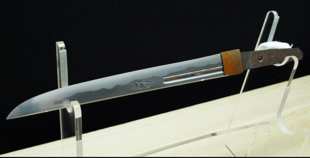 Japanese Sword Antique Tanto Shirasaya 高田寛貞 Hirosada 8.3 inch to yoroi-doshi