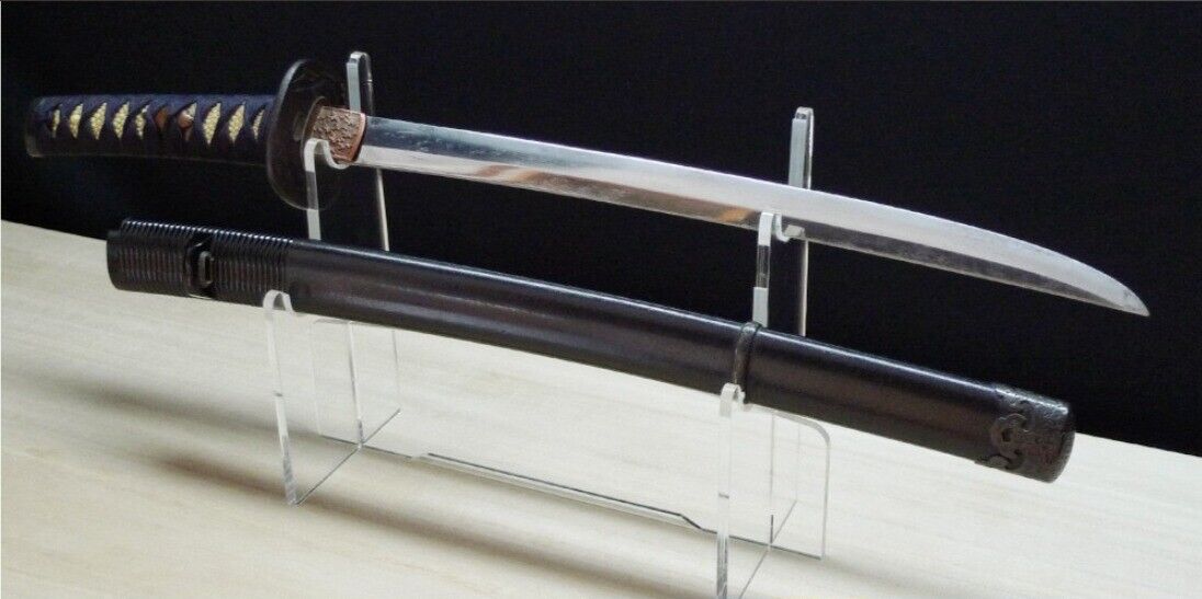 Japanese Sword Antique Wakizashi Koshirae 無銘 Mumei 14.8 inch From Japan Katana