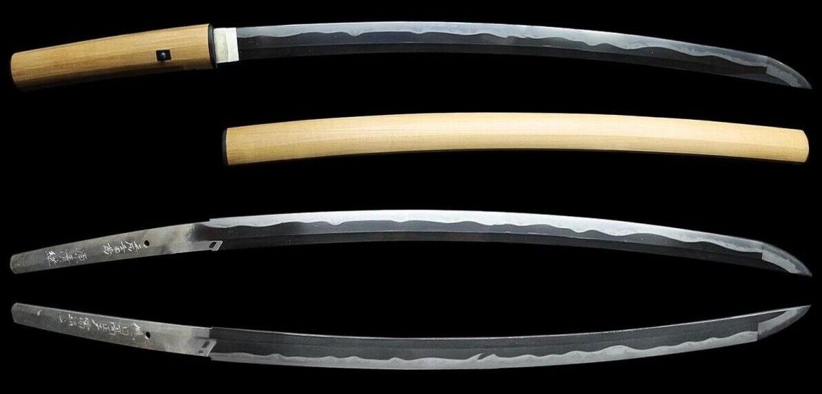 Japanese Sword Antique Tachi Shirasaya 應日高正夫需造之 源 清継 30.2 inc From Japan Katana